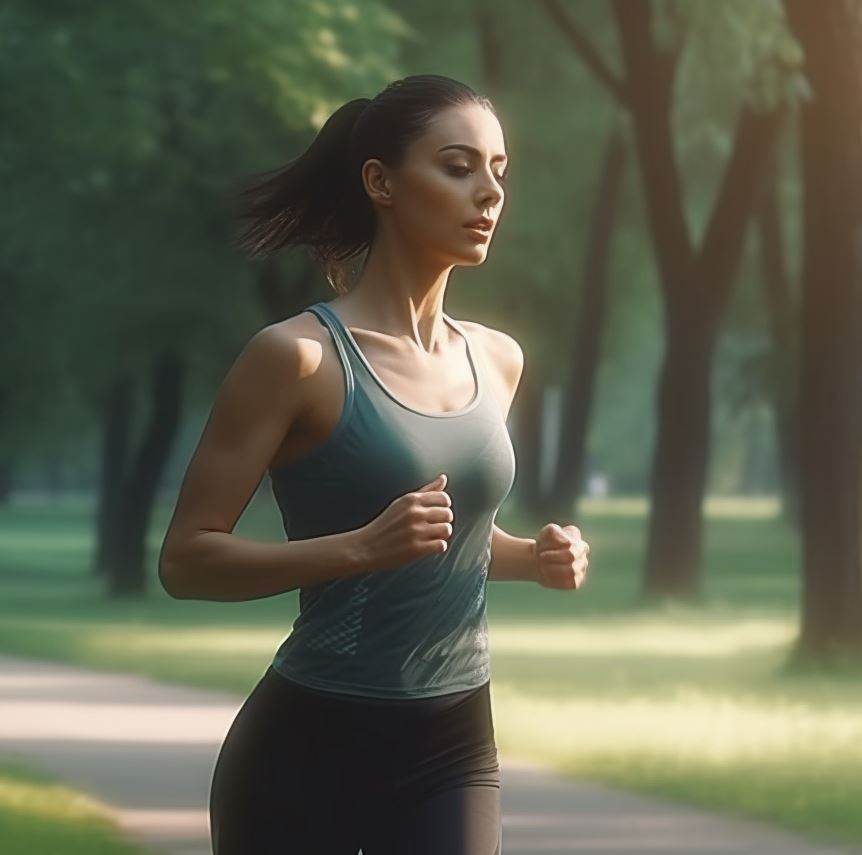woman jogging for weight loss